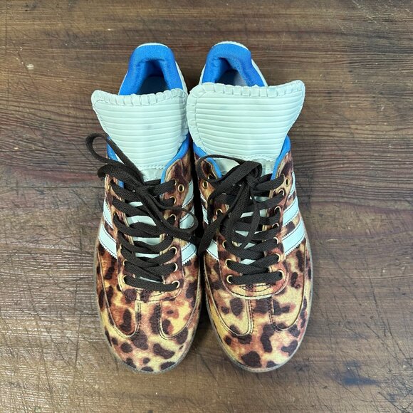 Adidas x Wales Bonner Samba Pony Sneaker Leopard Print Men's 9 Women's 10 - Picture 6 of 14